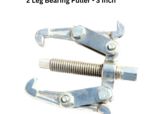 A 3-inch 2 leg bearing puller, showcasing it's metallic structure and gripping design for mechanical use.