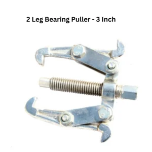 A 3-inch 2 leg bearing puller, showcasing it's metallic structure and gripping design for mechanical use.