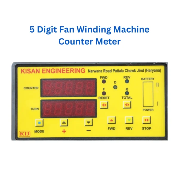 5 Digit Fan Winding Machine Counter Meter front panel view