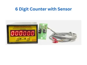 A six-digit counter equipped with a sensor, specifically tailored for use in winding machines to ensure accurate counting.