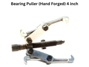 Hand-forged 4-inch pliers marked "bearing puller," showcasing their sturdy design and craftsmanship.