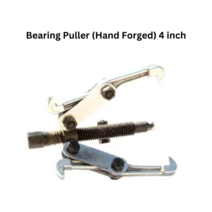 Hand-forged 4-inch pliers marked "bearing puller," showcasing their sturdy design and craftsmanship.