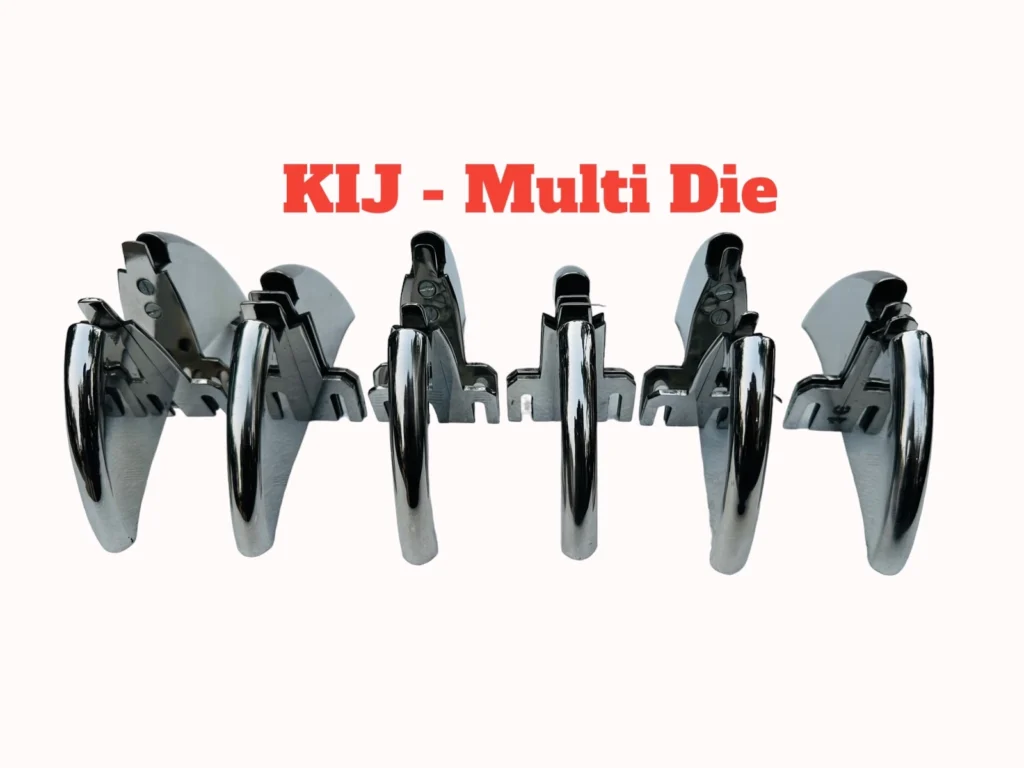 A multi-die set featuring various shapes and sizes for ceiling fan winding machine cnc type.