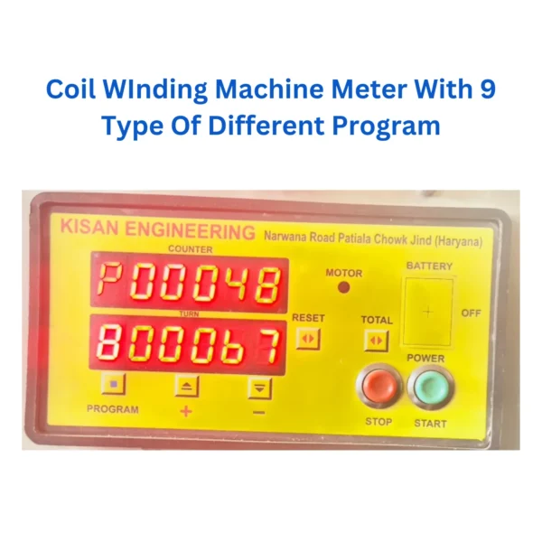 Front View of Coil Winding Machine Meter