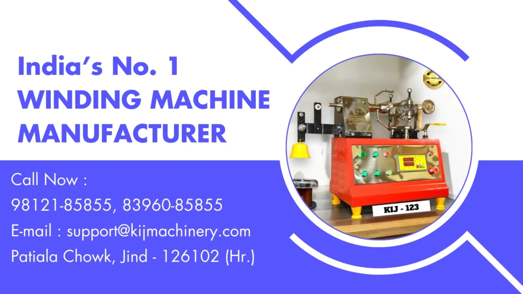 KIJ Machinery India's No.1 Ceiling Fan Winding Machine Manufacturer (Homepage Banner)