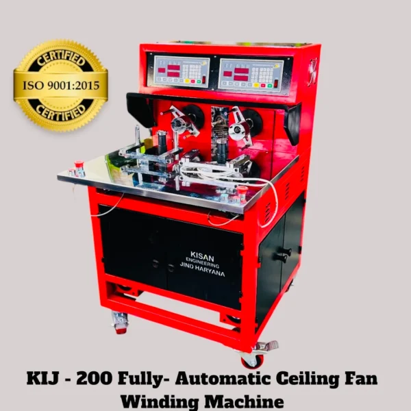 Double Head Fully Automatic CNC Ceiling Fan Winding Machine - KIJ 200 (Front view Image)