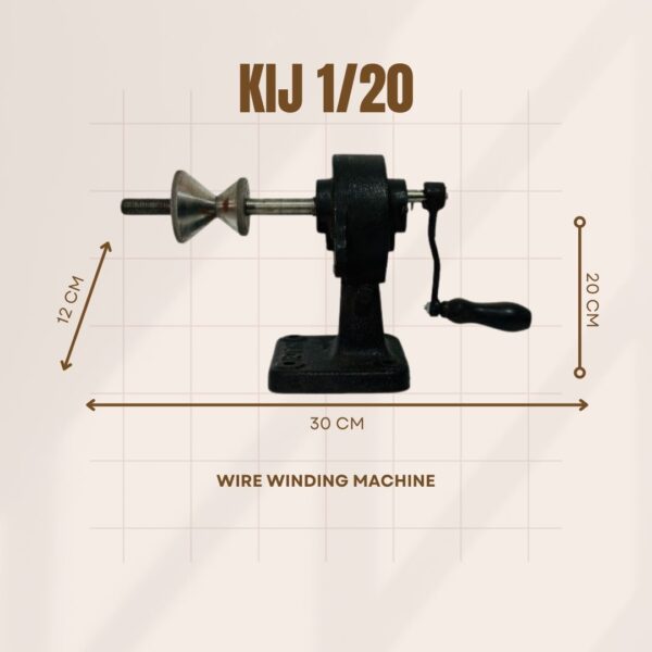 1/20 Coil Winding Machine Dimension Front View