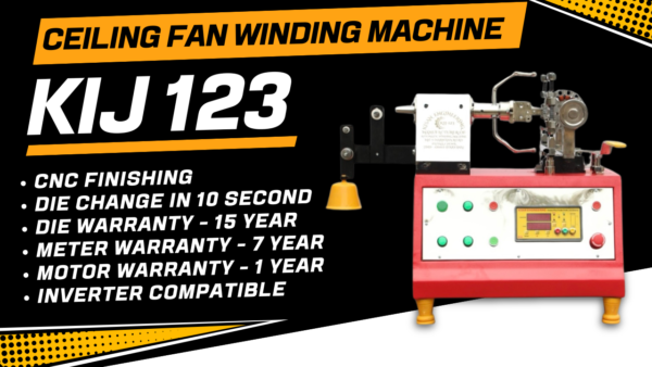 kij 123 ceiling fan stator winding machine