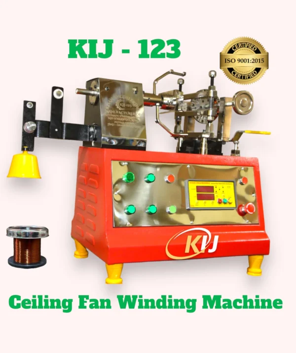 Semi Automatic Ceiling Fan Winding Machine KIJ 123 Front View Image