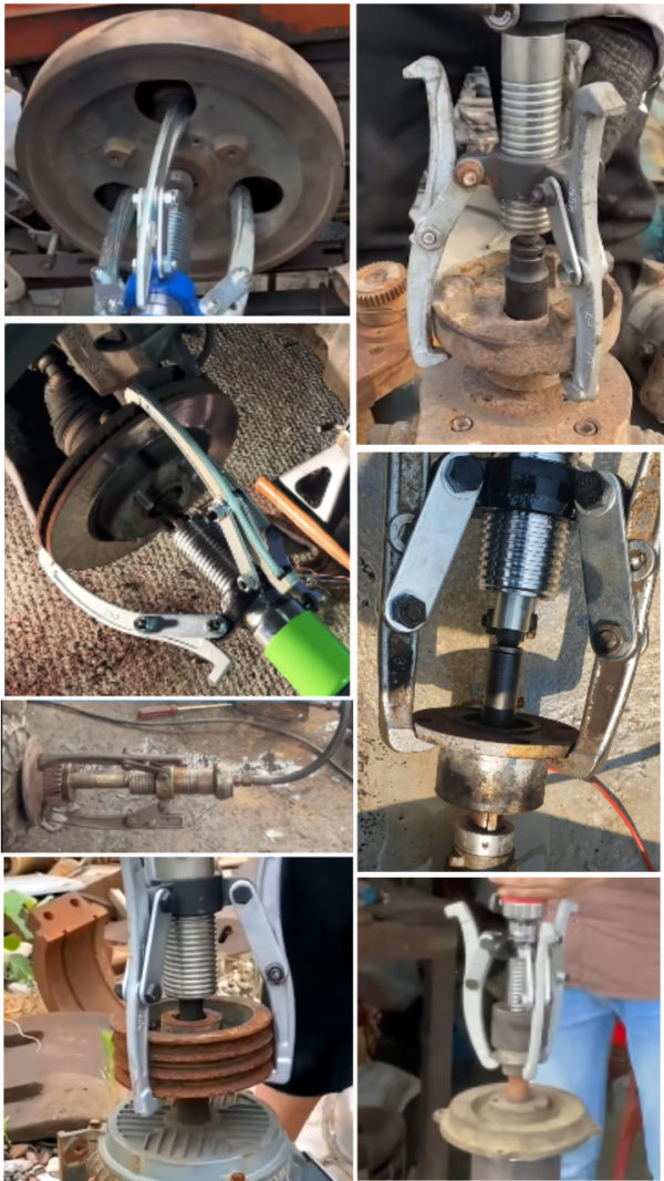 Split Type Hydraulic Gear Puller usage