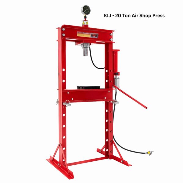 20 Ton Air shop press red color, H frame design